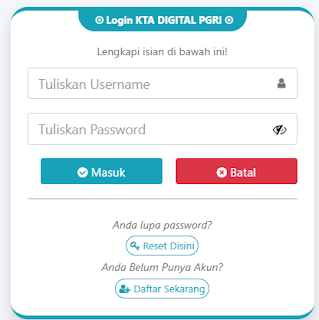 Register PGRI NTT - Persatuan Guru Republik Indonesia Cabang NTT